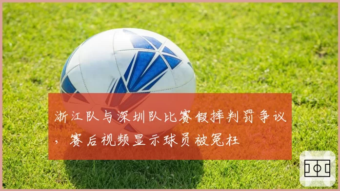 浙江队与深圳队比赛假摔判罚争议，赛后视频显示球员被冤枉