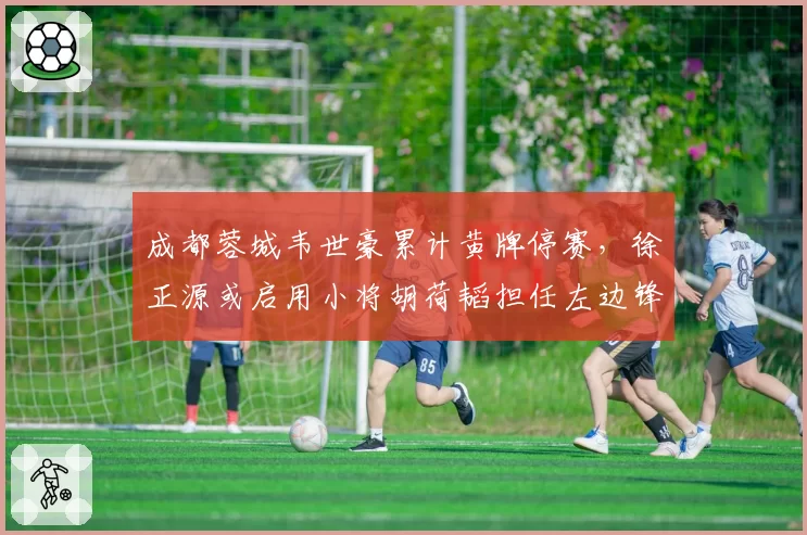 成都蓉城韦世豪累计黄牌停赛,徐正源或启用小将胡荷韬担任左边锋